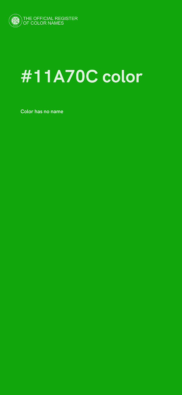 #11A70C color image