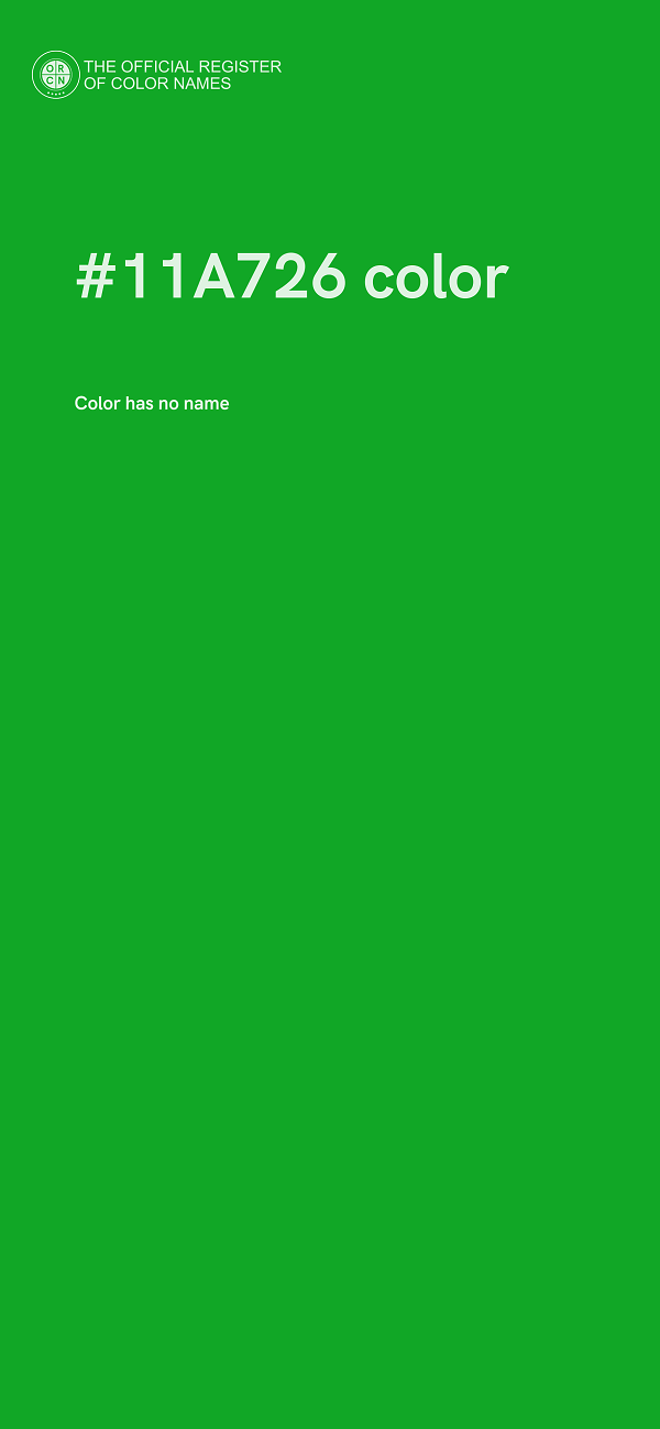 #11A726 color image