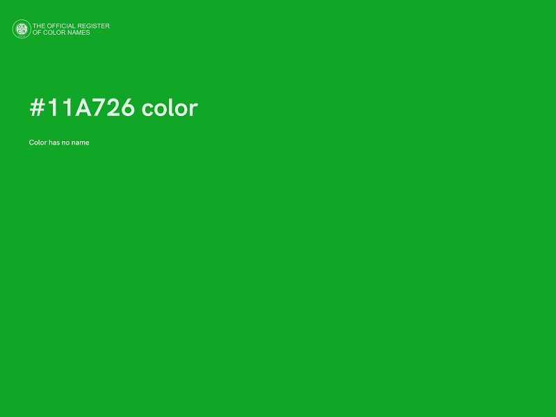 #11A726 color image