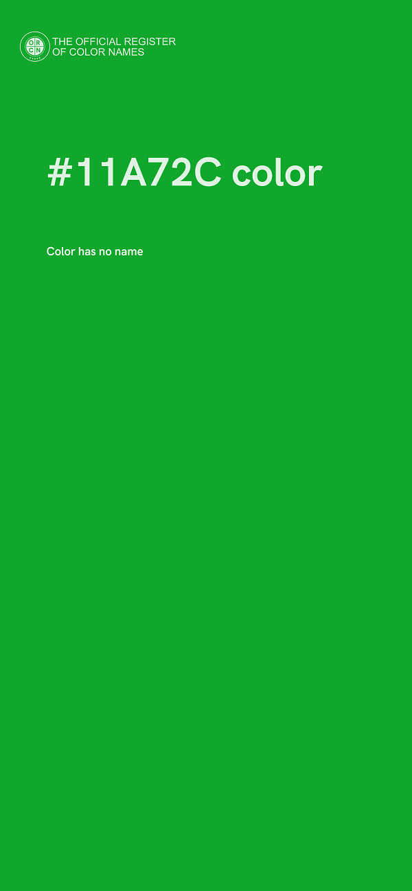 #11A72C color image