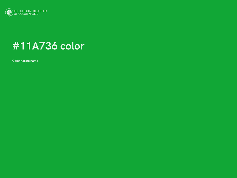 #11A736 color image