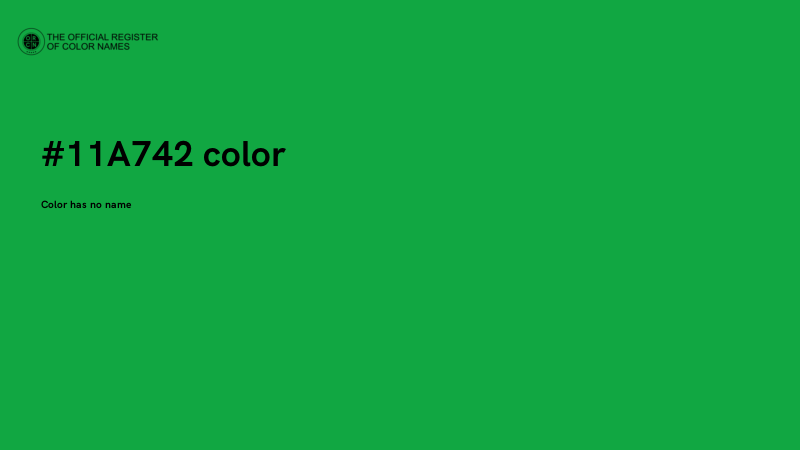 #11A742 color image