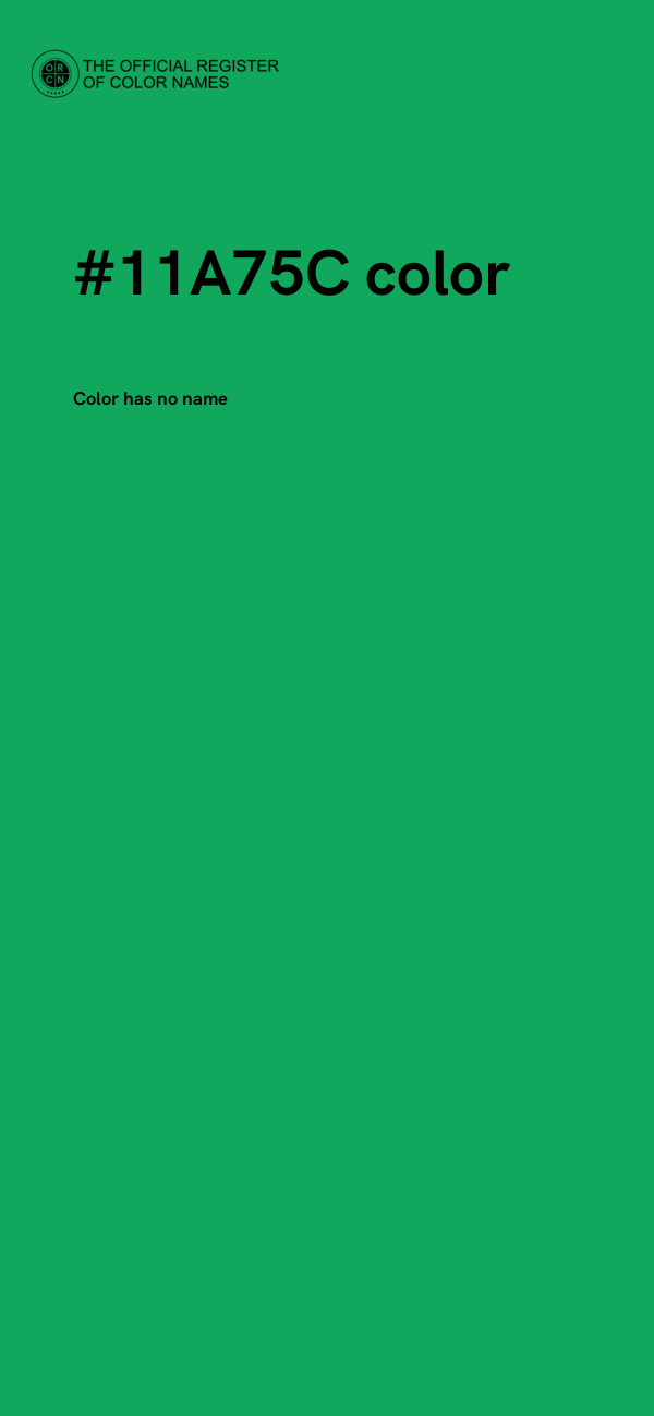 #11A75C color image
