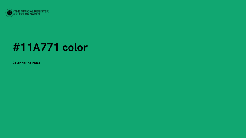 #11A771 color image