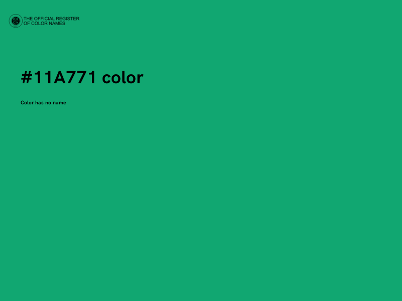 #11A771 color image