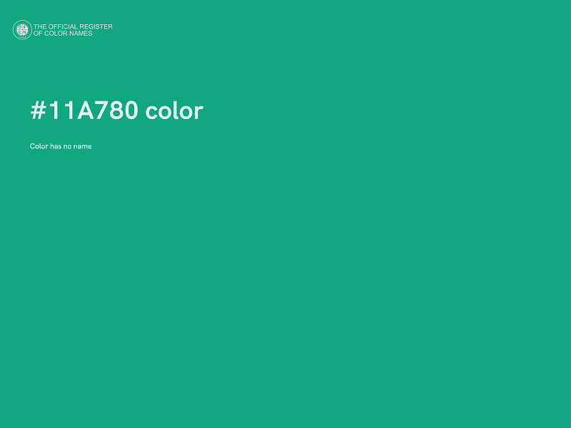 #11A780 color image
