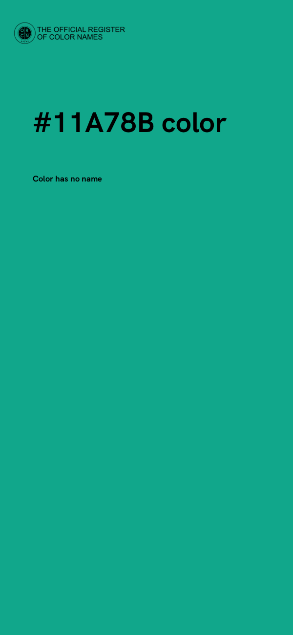 #11A78B color image