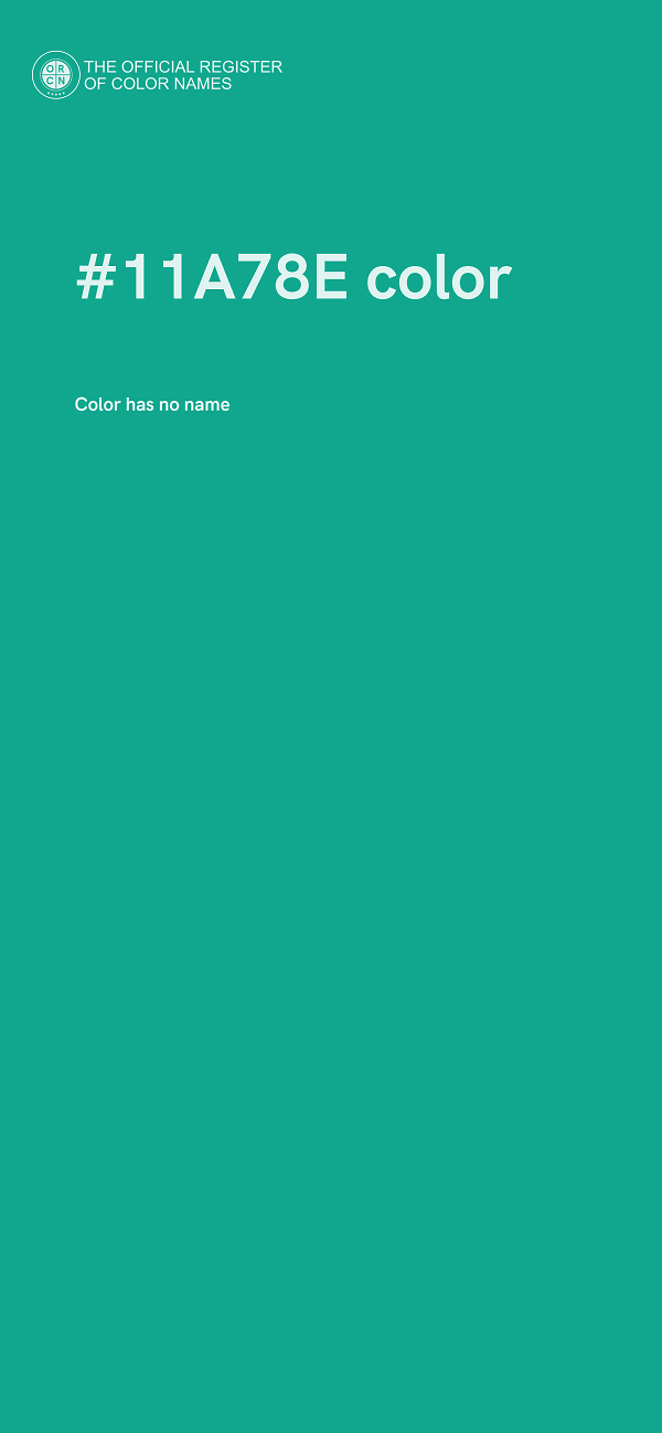 #11A78E color image