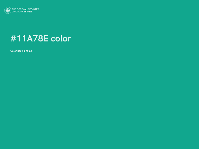 #11A78E color image