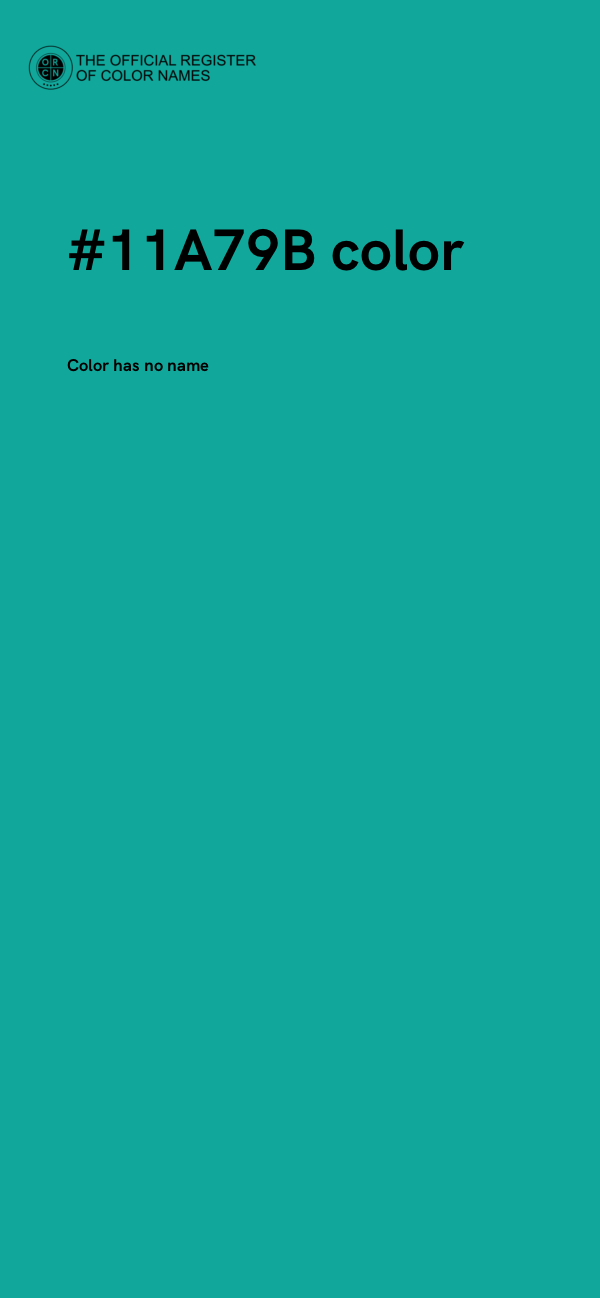 #11A79B color image