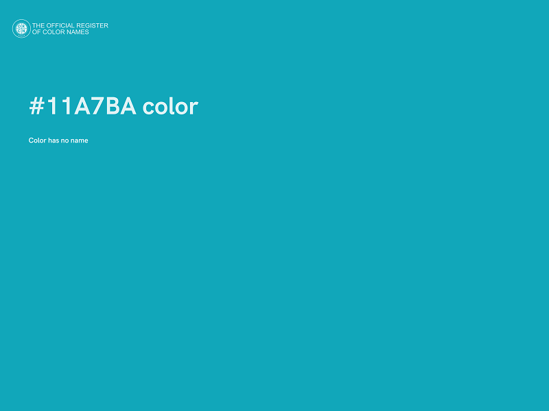 #11A7BA color image