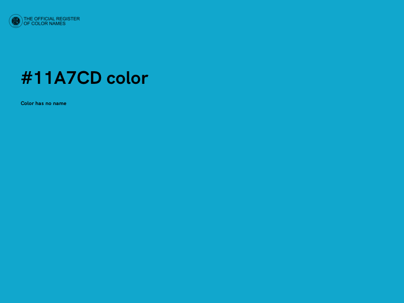 #11A7CD color image