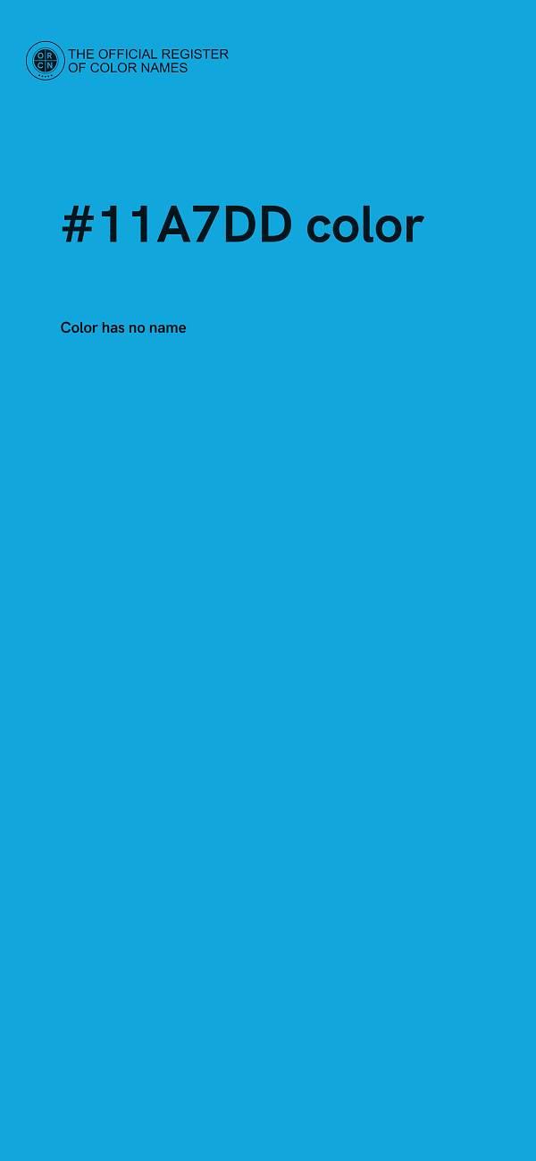 #11A7DD color image