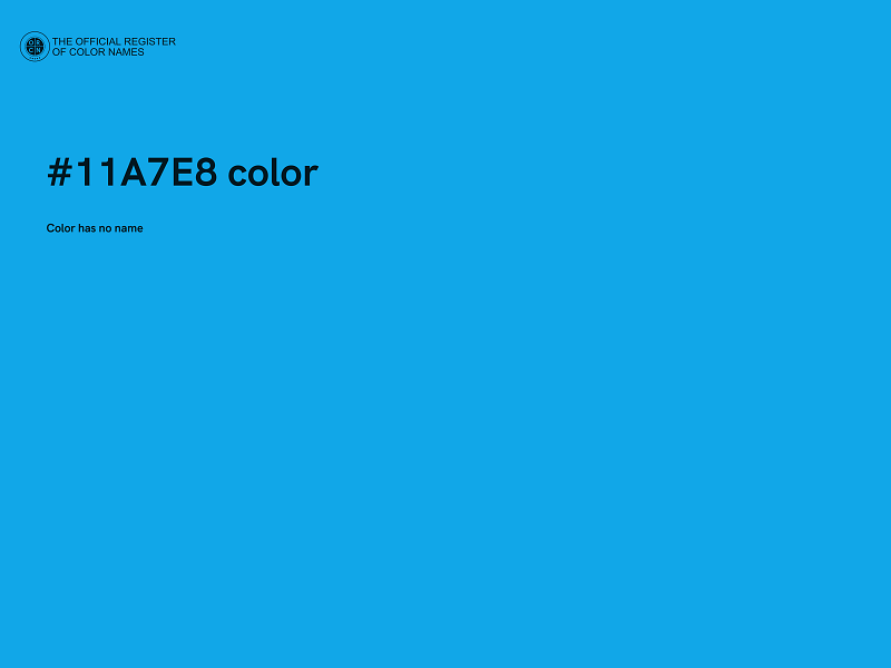 #11A7E8 color image