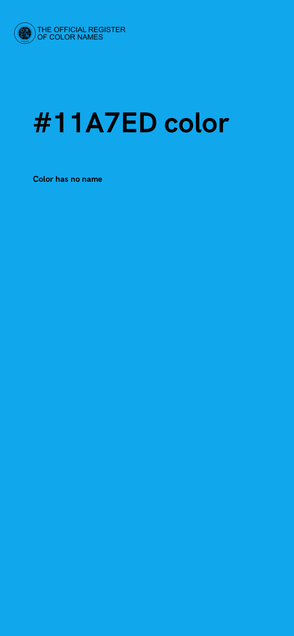 #11A7ED color image