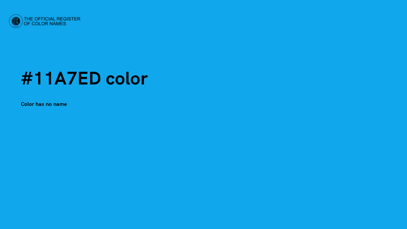 #11A7ED color image
