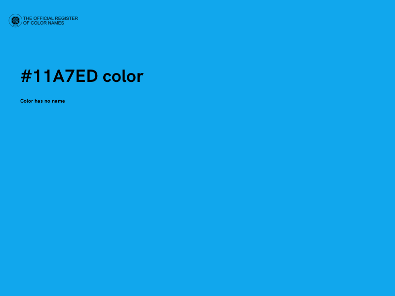 #11A7ED color image