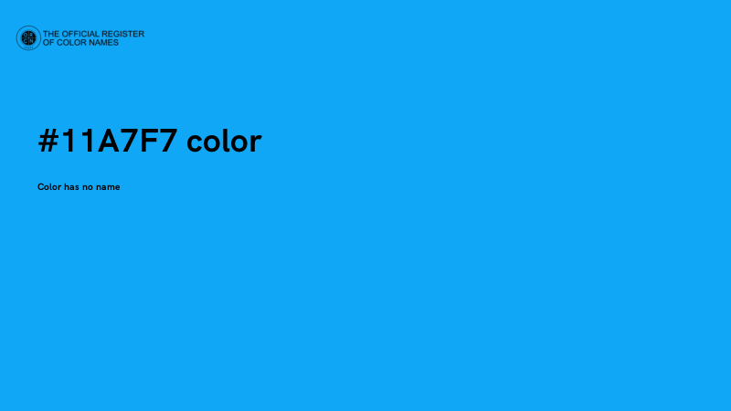 #11A7F7 color image