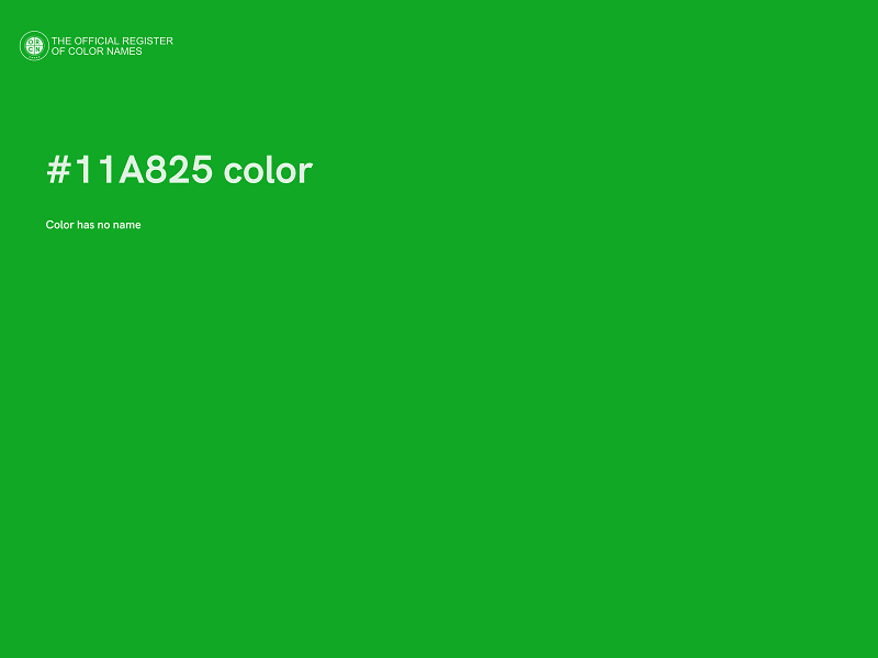 #11A825 color image
