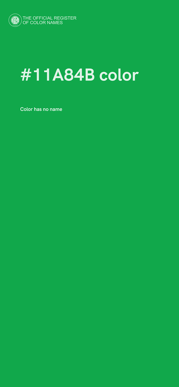 #11A84B color image