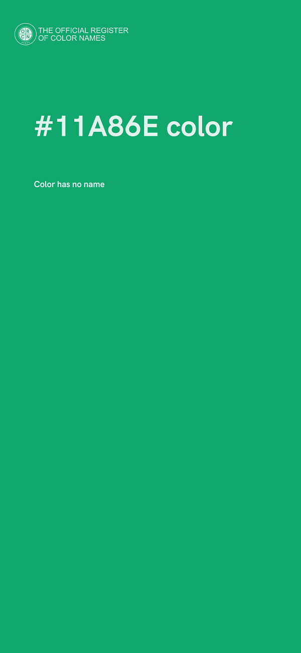 #11A86E color image