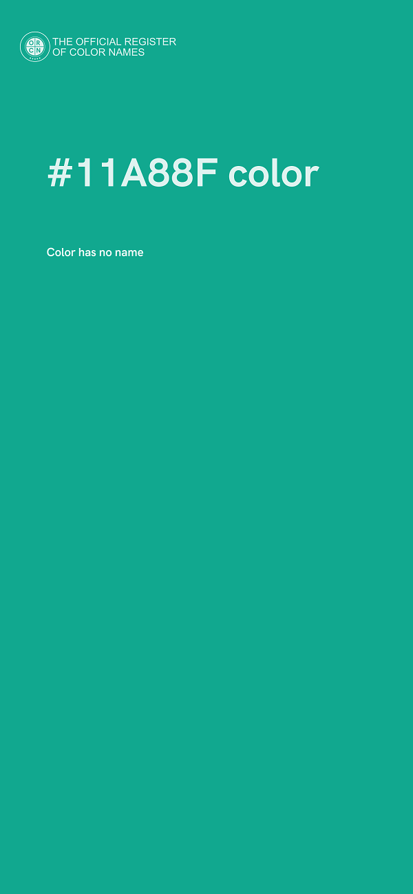#11A88F color image