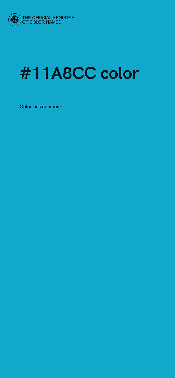 #11A8CC color image