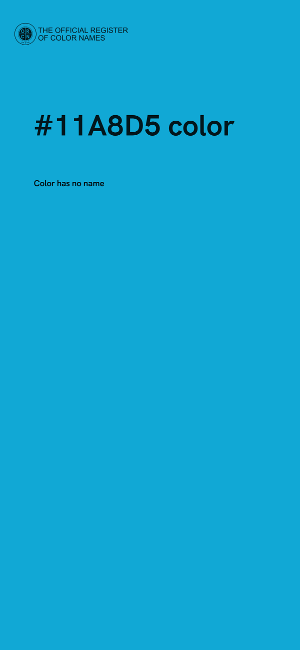 #11A8D5 color image