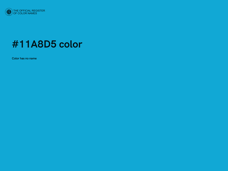 #11A8D5 color image