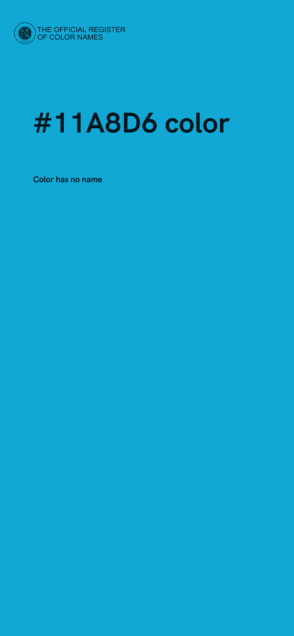 #11A8D6 color image