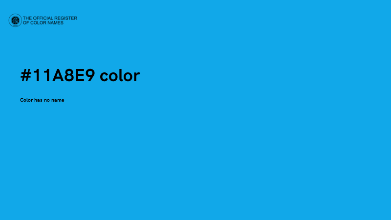 #11A8E9 color image