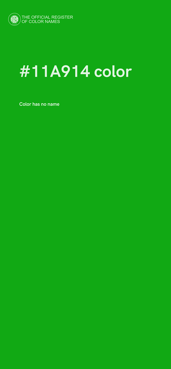 #11A914 color image