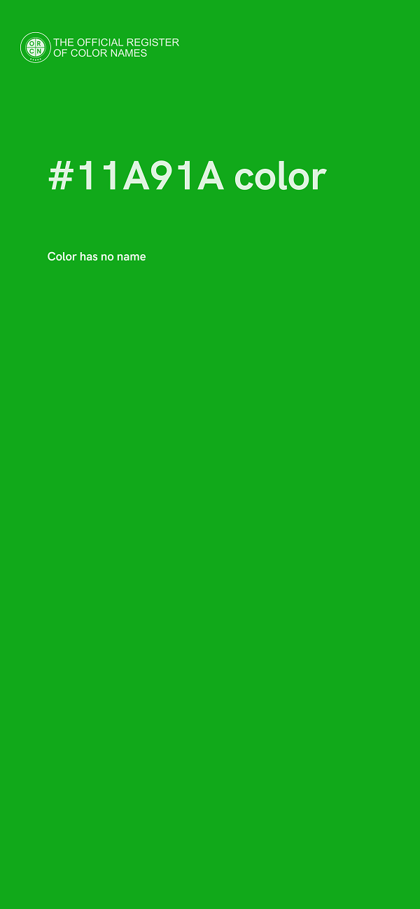 #11A91A color image