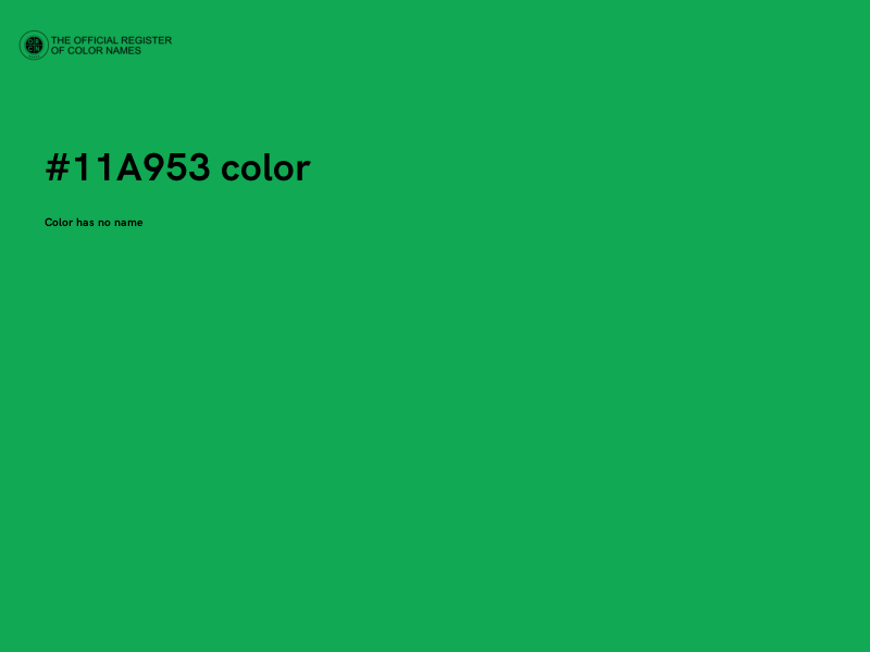 #11A953 color image