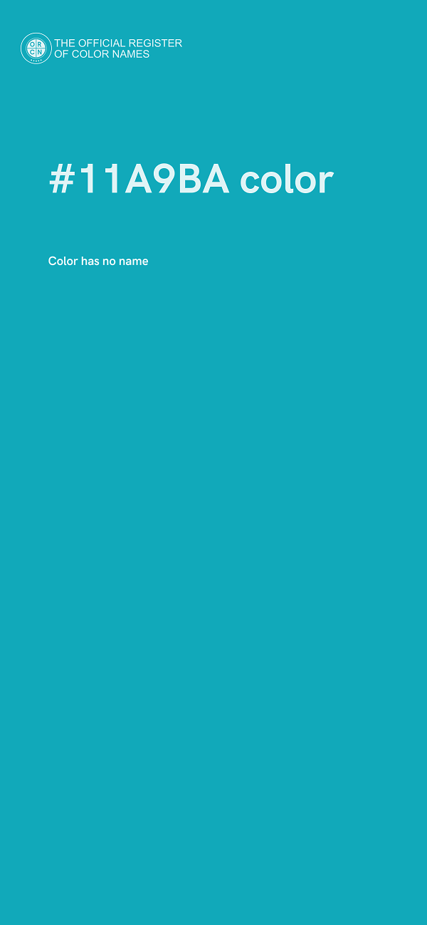 #11A9BA color image