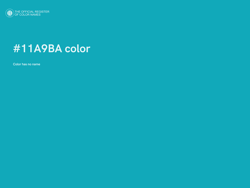 #11A9BA color image