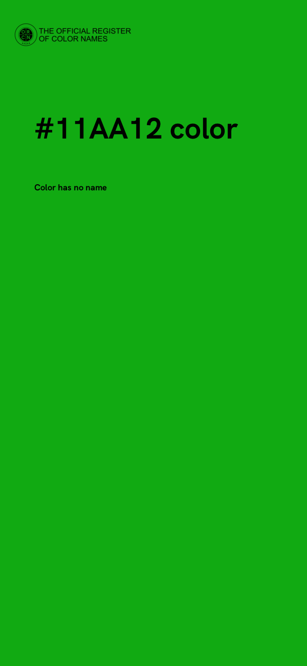 #11AA12 color image