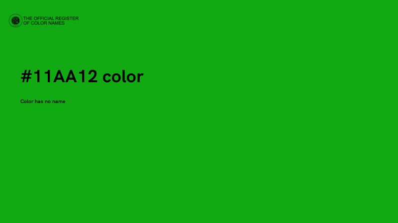 #11AA12 color image