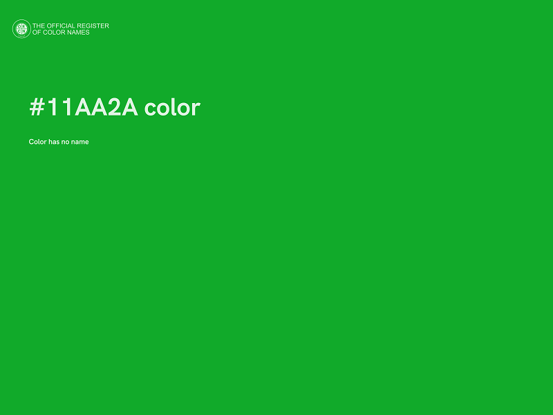 #11AA2A color image