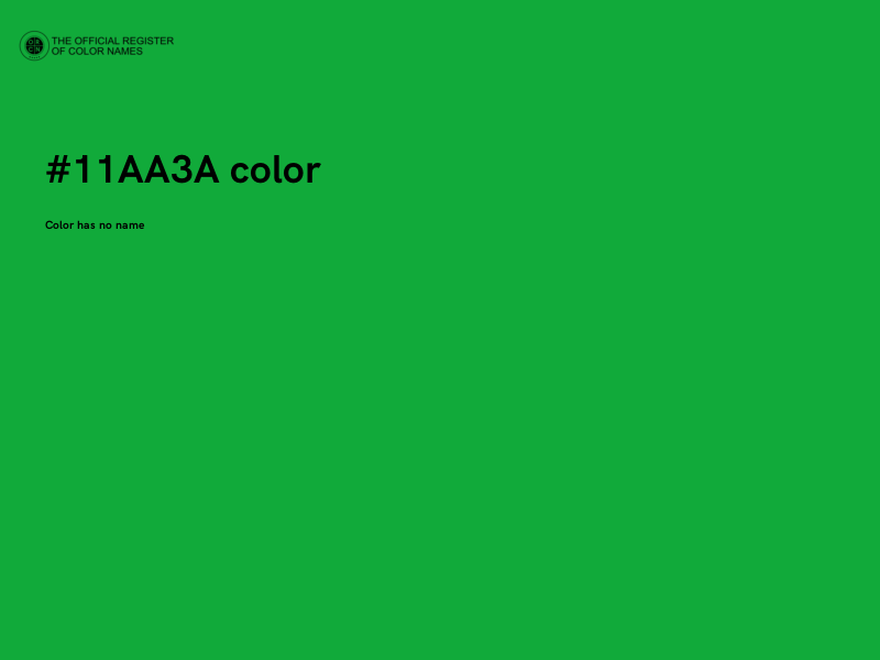 #11AA3A color image