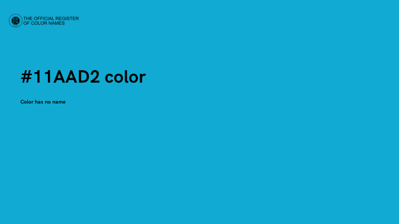#11AAD2 color image