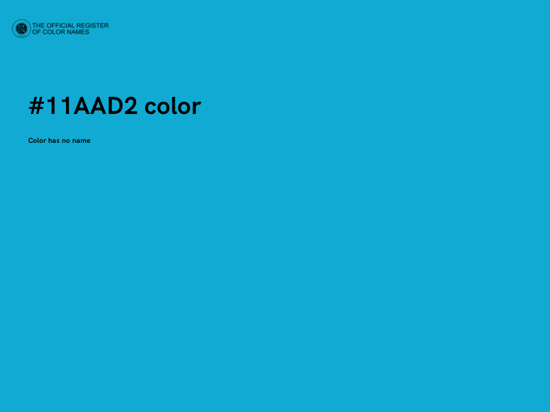#11AAD2 color image