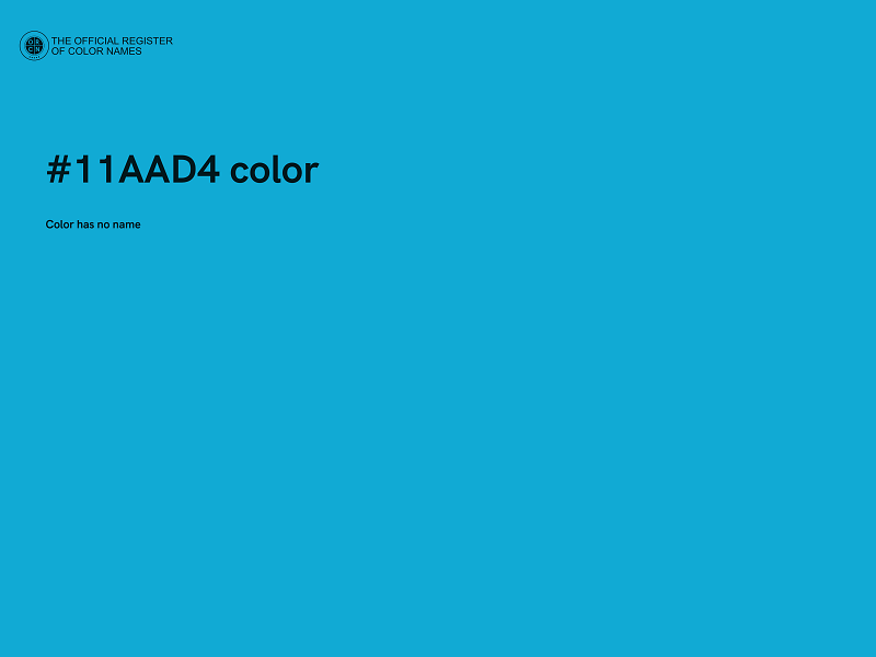 #11AAD4 color image