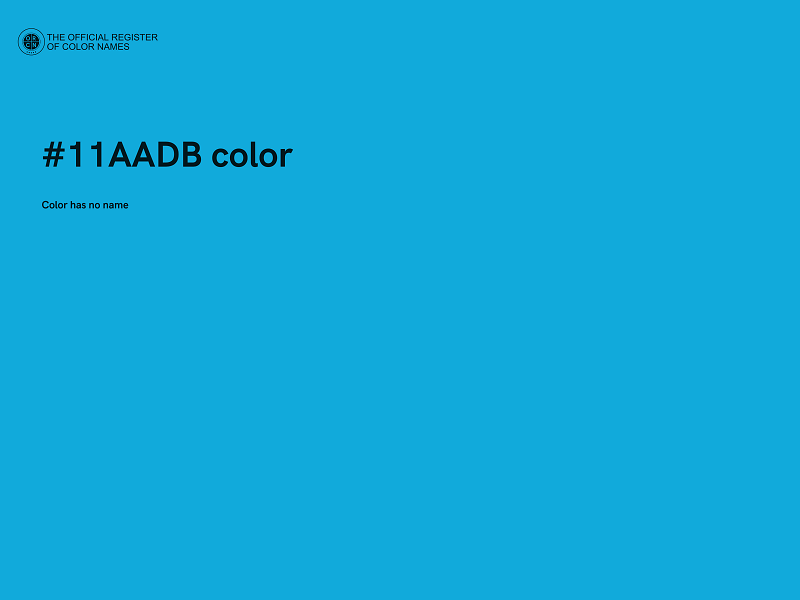 #11AADB color image