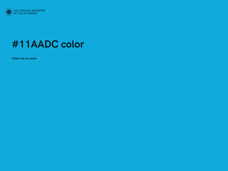 #11AADC color image