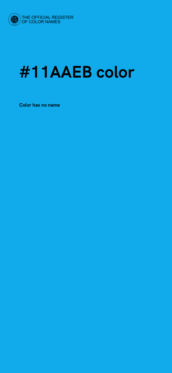 #11AAEB color image