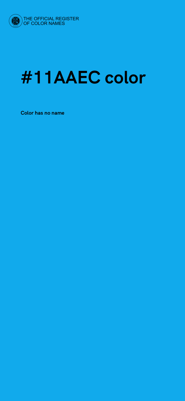 #11AAEC color image