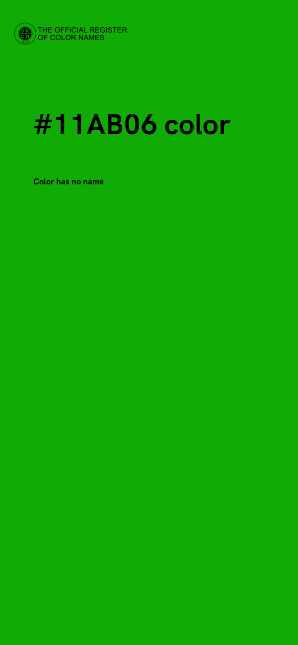 #11AB06 color image