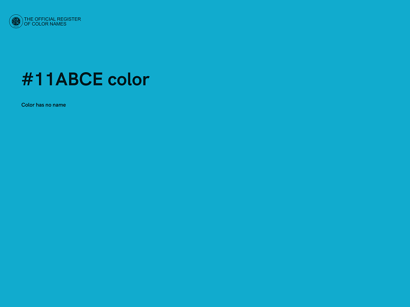 #11ABCE color image