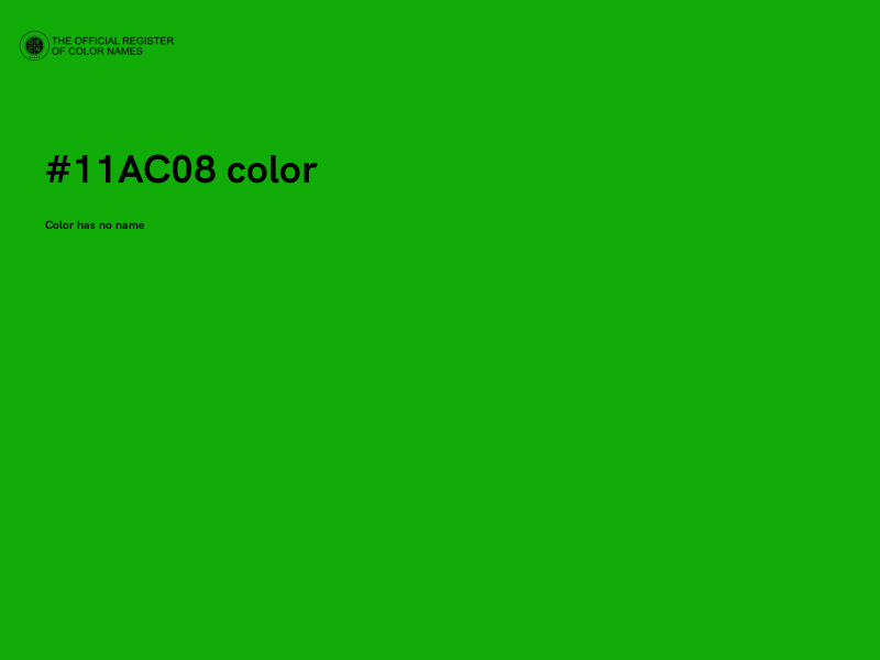 #11AC08 color image